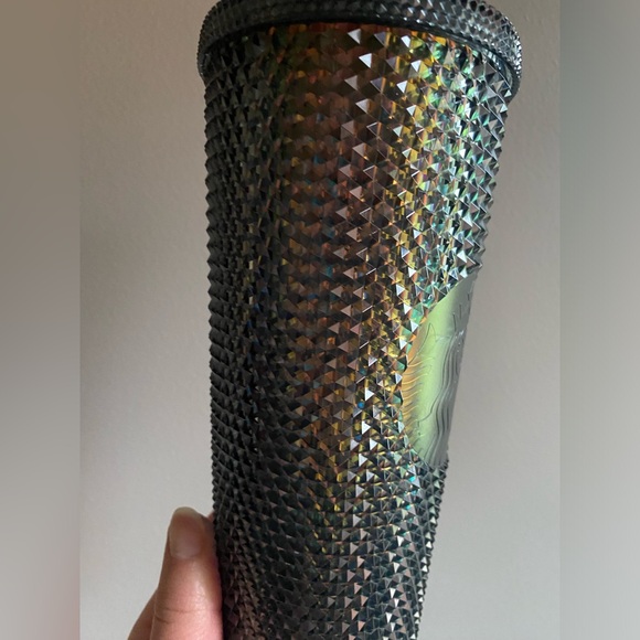 Starbucks Black Studded Tumbler 2020 Iridescent Fall/Halloween Gunmetal - Picture 3 of 7